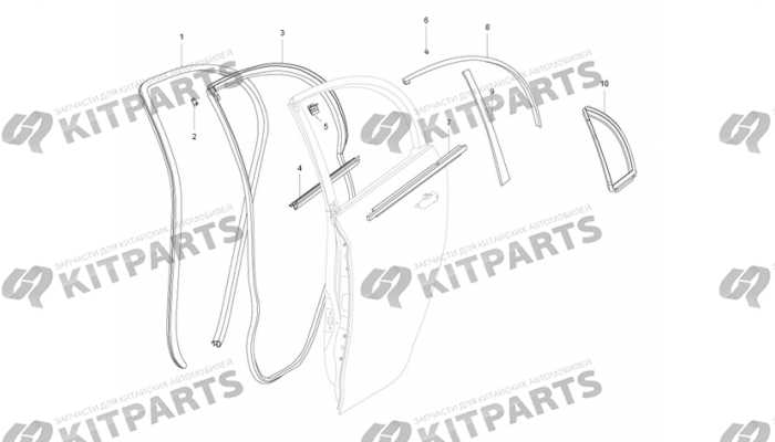 Уплотнители задней двери Lifan