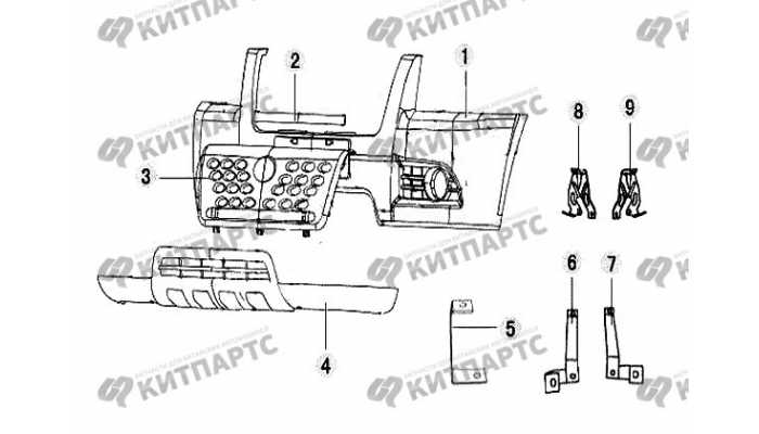 Бампер передний (модель 2009 г.) Great Wall